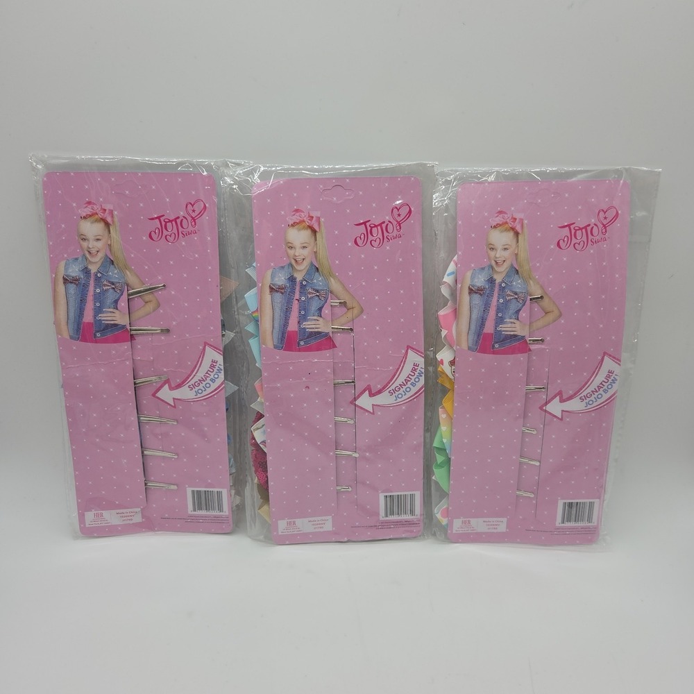 Lot 18ct Jojo Siwa 5" Bows Assorted Styles Unicorn Flowers Sprinkles Pink Blue - Picture 2 of 12